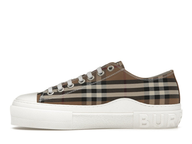 Burberry Vintage Check Cotton Sneakers Birch Brown