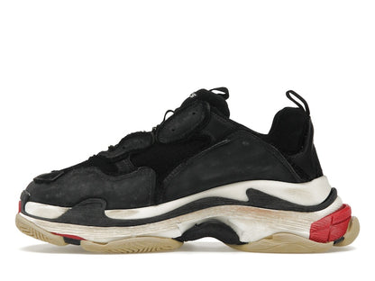 Balenciaga Triple S DIY Black Red White