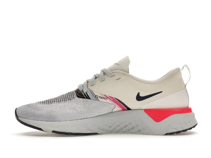Nike Odyssey React 2 Flyknit White Blue Void Hyper Pink (Women's)