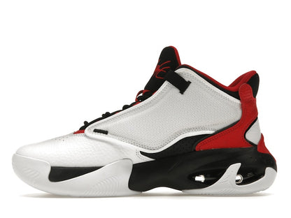 Jordan Max Aura 4 White Black University Red