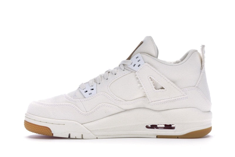 Jordan 4 Retro Levi's White (GS) (Blank Tag)