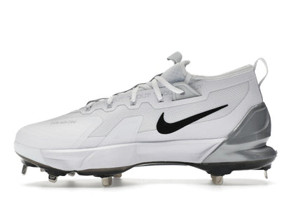 Nike Force Zoom Trout 9 Elite White Black Pure Platinum Metallic Silver