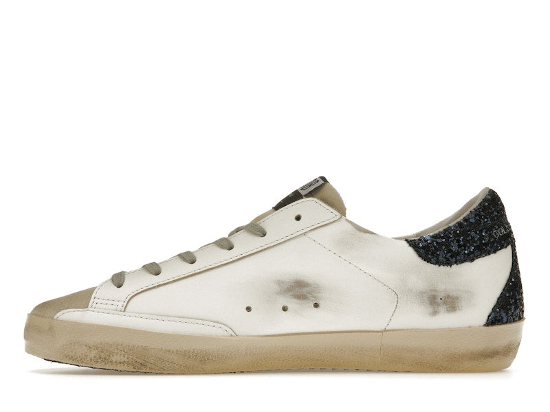 Golden Goose Super-Star White Blue Glitter (Women's)