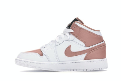 Jordan 1 Mid White Rose Gold (GS)