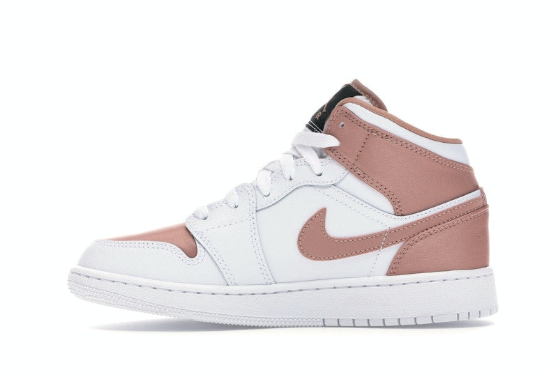 Jordan 1 Mid White Rose Gold (GS)