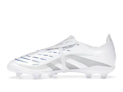 adidas Predator League Fold-Over Tongue FG/MG Cloud White Silver Metallic Bright Royal