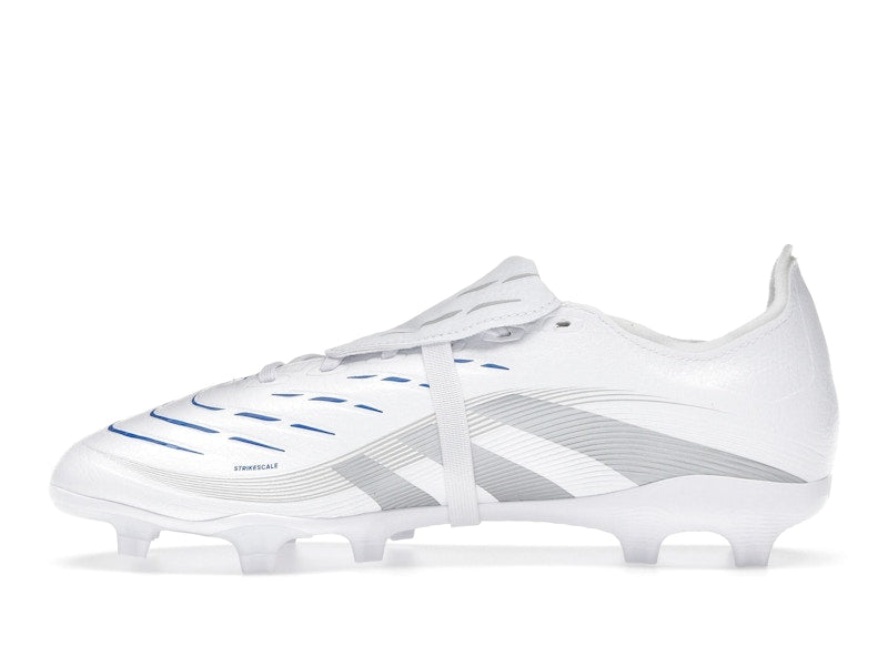 adidas Predator League Fold-Over Tongue FG/MG Cloud White Silver Metallic Bright Royal