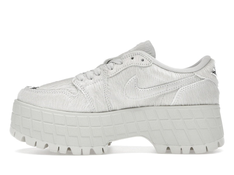 Jordan 1 Low Brooklyn Light Bone Metallic Silver (Women's)