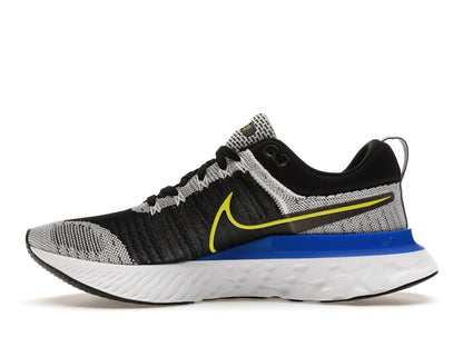 Nike React Infinity Run Flyknit 2 Black White Racer Blue Cyber