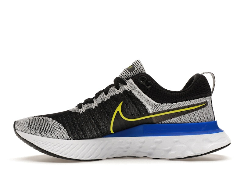 Nike React Infinity Run Flyknit 2 Black White Racer Blue Cyber
