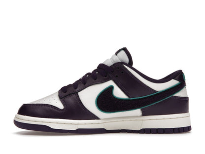 Nike Dunk Low Chenille Swoosh Sail Grand Purple