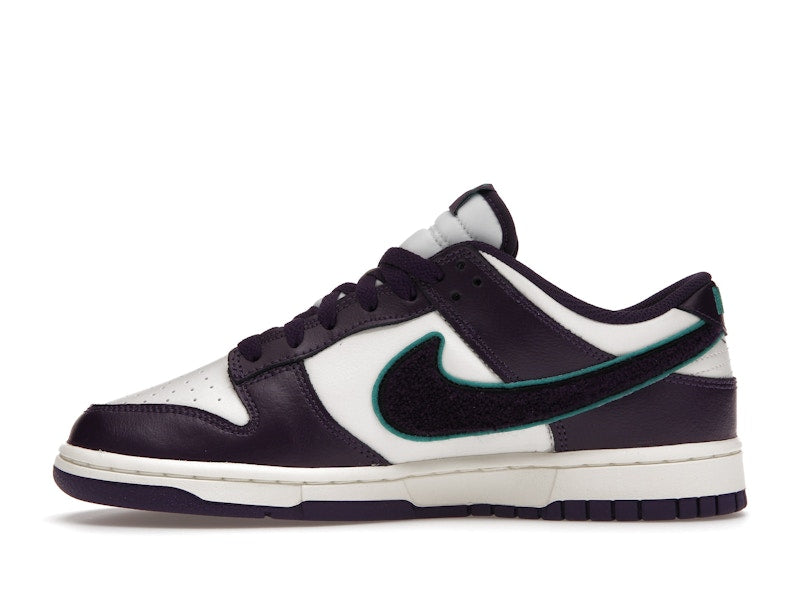 Nike Dunk Low Chenille Swoosh Sail Grand Purple