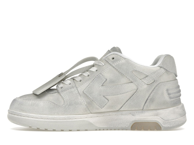 OFF-WHITE Out Of Office OOO Low Tops White Distressed