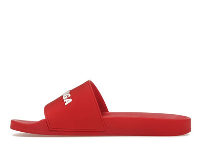 Balenciaga Pool Slide Red White