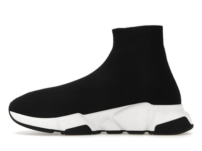 Balenciaga Speed Graffiti Trainers White Black Logo (Women's)