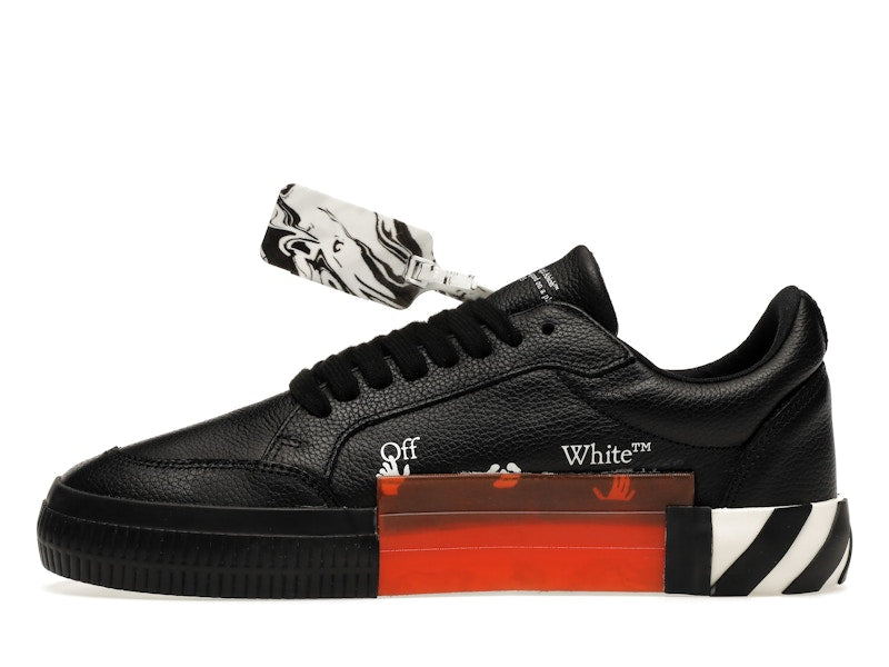 OFF-WHITE Vulc Low Leather Black White FW21