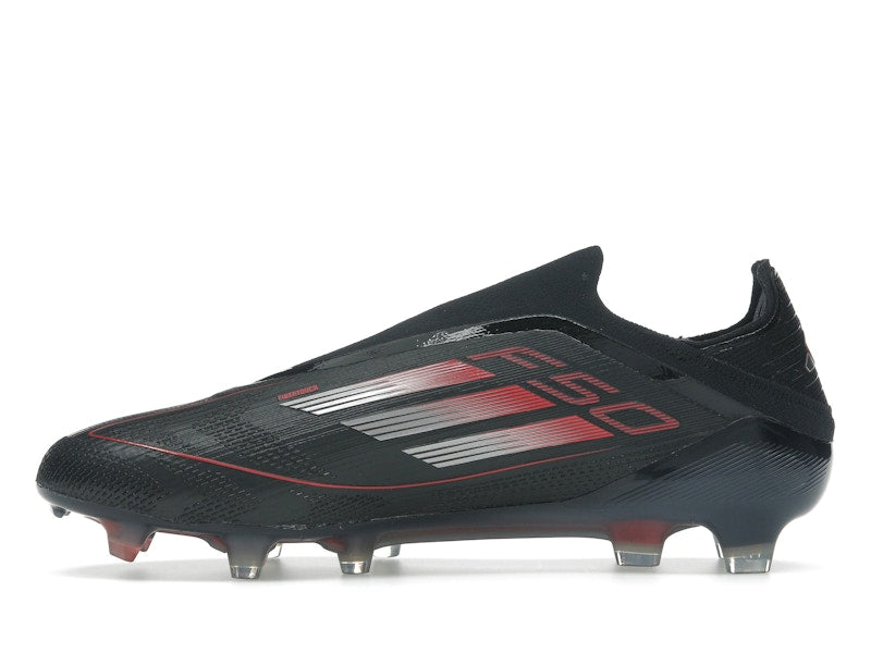 adidas F50 Elite Laceless FG Core Black Iron Metallic Lucid Red