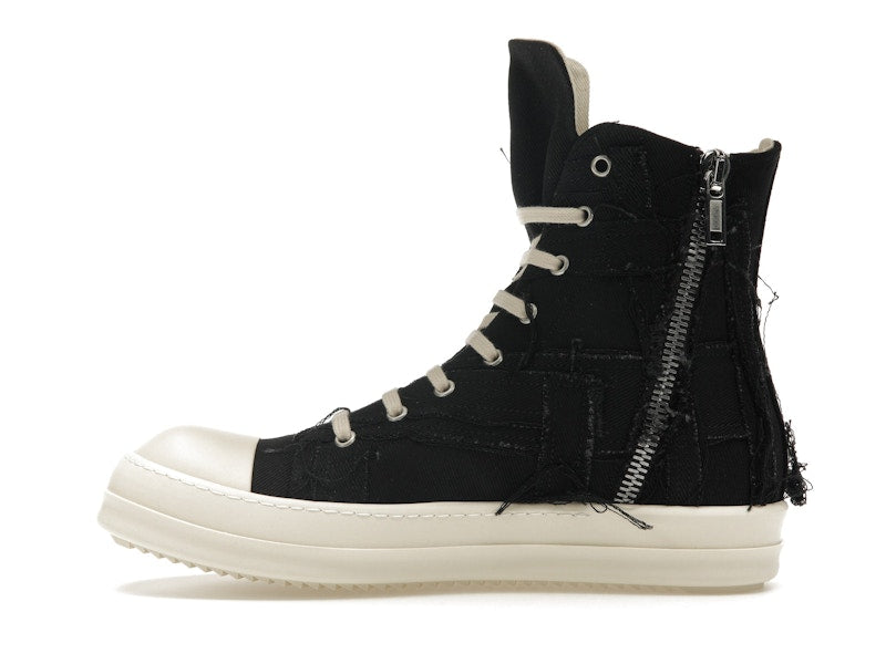 Rick Owens DRKSHDW Slashed Sneaks Black Milk