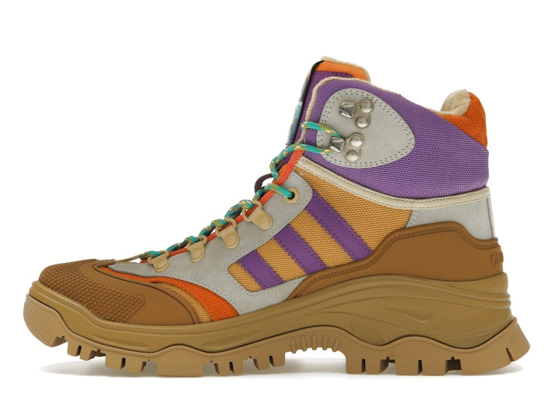 Gucci x Adidas Laced Up Boots Brown Purple (Women's)