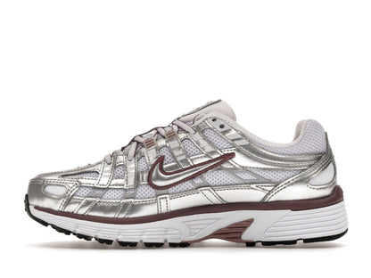 Nike P-6000 White Metallic Silver Tattoo (Women's)