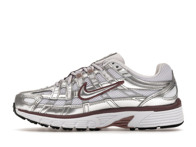 Nike P-6000 White Metallic Silver Tattoo (Women's)