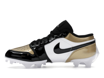 Jordan 1 Low TD Cleat Patent Gold Toe