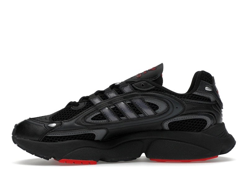 adidas Ozmillen Core Black Grey Better Scarlet