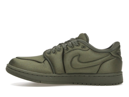 Jordan 1 Low Method of Make Satin Medium Olive (Women's)