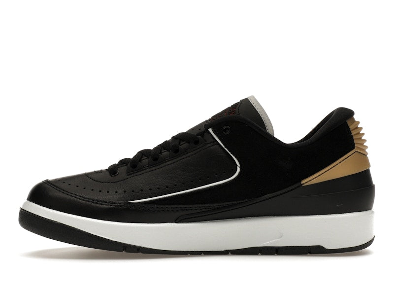 Jordan 2 Retro Low Black Metallic Gold (Women's)