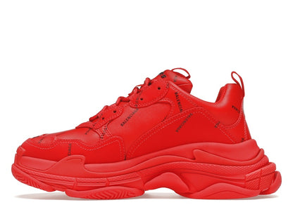 Balenciaga Triple S Allover Logo Red