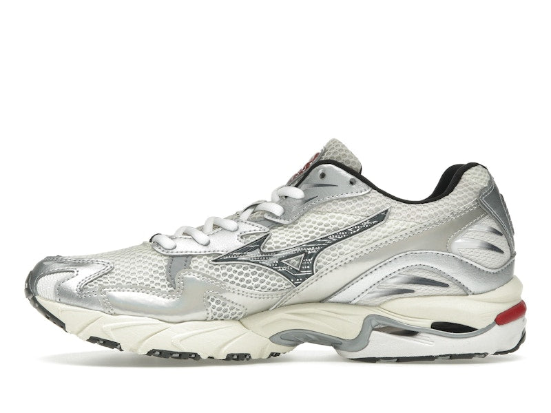Mizuno Wave Rider 10 White Black Rythmic Red
