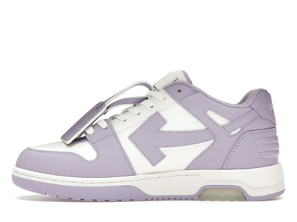 OFF-WHITE Out Of Office Calf Leather White Lilac