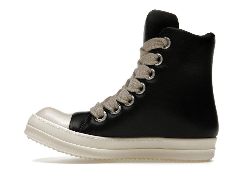 Rick Owens Jumbo Lace Padded Sneaks Black Milk