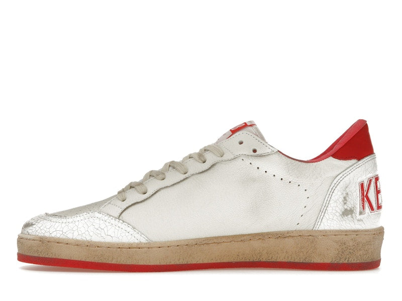 Golden Goose Ball-Star Low White Red