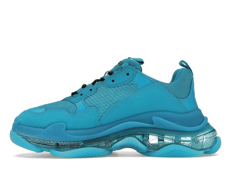 Balenciaga Triple S Clear Sole Teal Blue