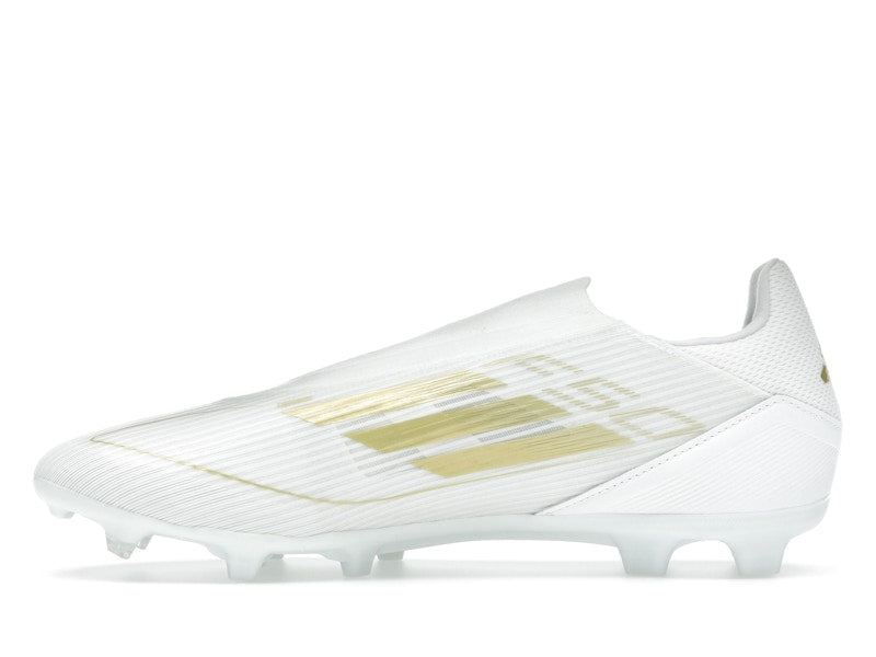 adidas F50 League Laceless Firm/Multi-Ground Cloud White Gold Metallic