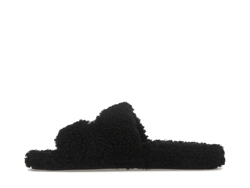 Balenciaga Paris Furry Slide Black (Women's)