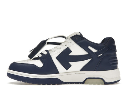 OFF-WHITE Out Of Office OOO Low Tops White Royal Blue