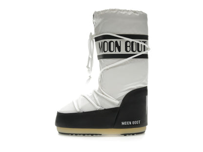 Moon Boot Icon Nylon Boot Black White