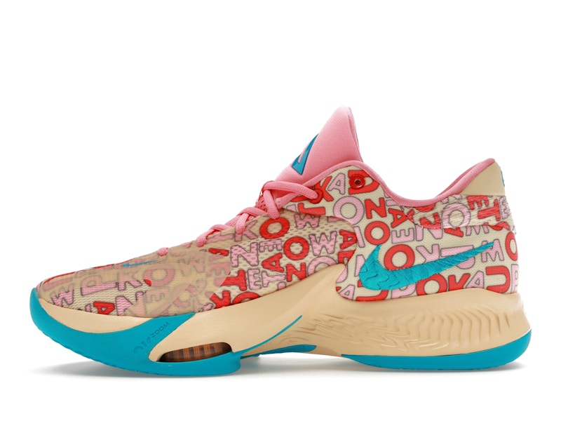 Nike Zoom Freak 4 Letter Bros Vanilla Lightning