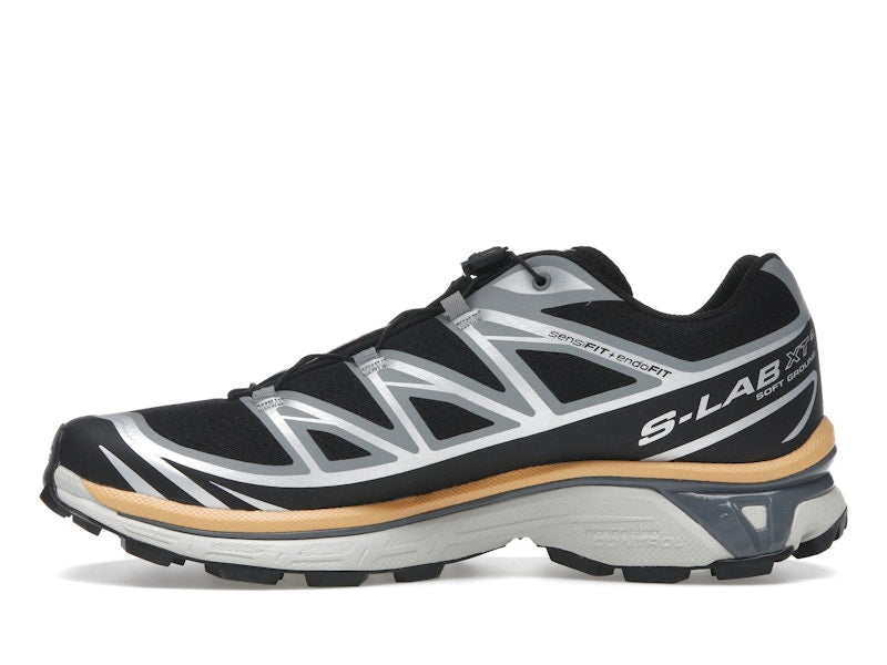 Salomon XT-6 Black Footwear Silver Warm Apricot