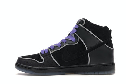 Nike SB Dunk High Black Purple Box