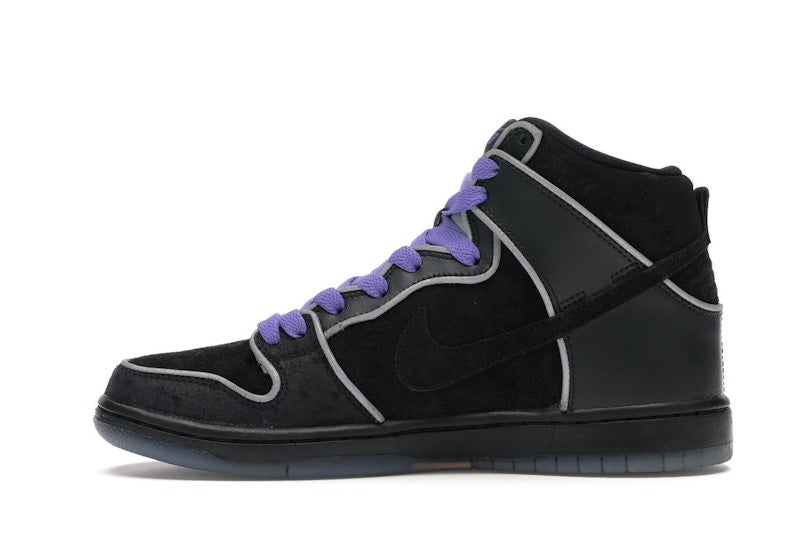 Nike SB Dunk High Black Purple Box