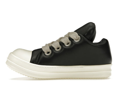 Rick Owens Jumbo Lace Padded Sneaks Low Black Milk