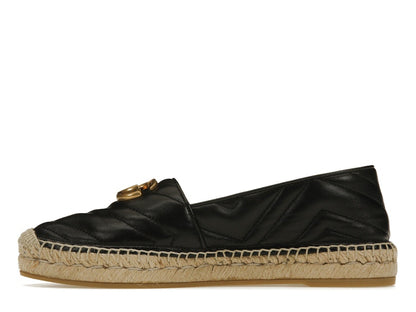 Gucci Double G Espadrille Black Leather