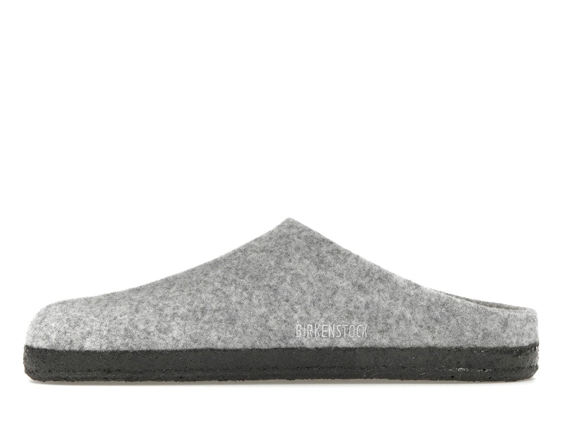 Birkenstock Zermatt Shearling Clog Wool Felt Light Gray