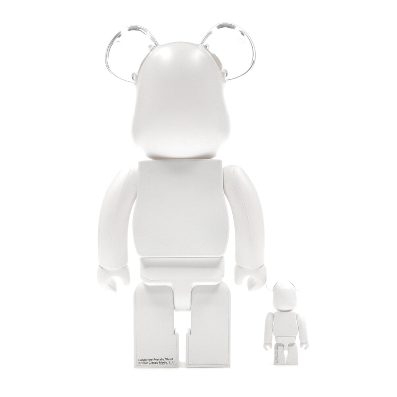 Bearbrick Casper the Friendly Ghost 100% & 400% Set White
