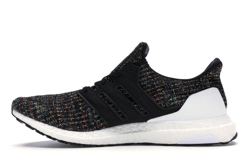 adidas Ultra Boost 4.0 Black Multi-Color White Heel Cage