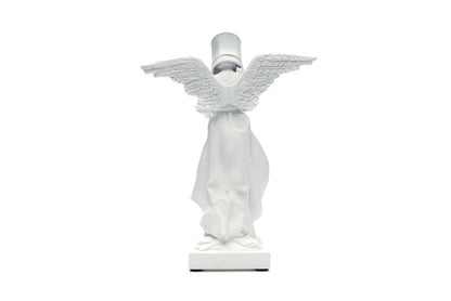 Banksy Bucket On Head Figure White