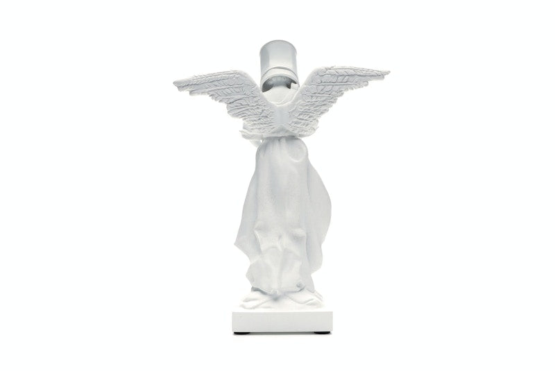 Banksy Bucket On Head Figure White